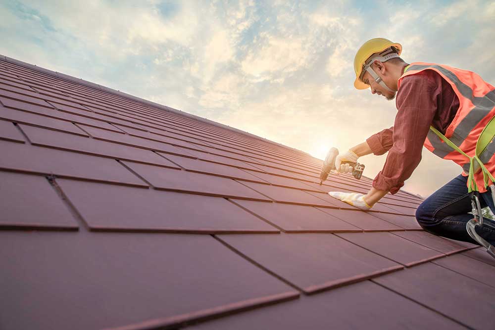 Roofer Working