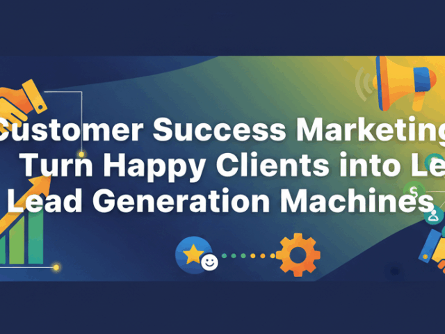 Customer Success Marketing: Turn Happy Clients into Lead Generation Machine