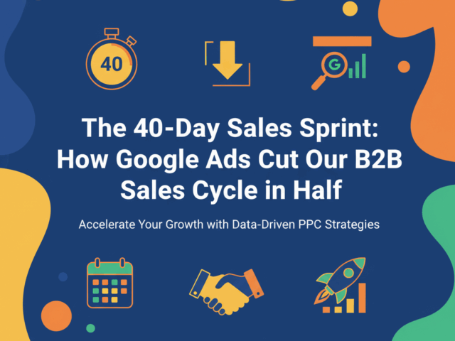 The 40-Day Sales Sprint: How Google Ads Cut Our B2B Sales Cycle in Half