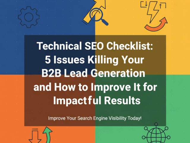 Technical SEO Checklist: 5 Issues Killing Your B2B Lead Generation and How to Improve It for Impactful Results