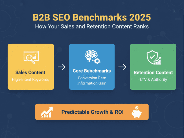 B2B SEO Benchmarks 2025: How Your Sales and Retention Content Ranks