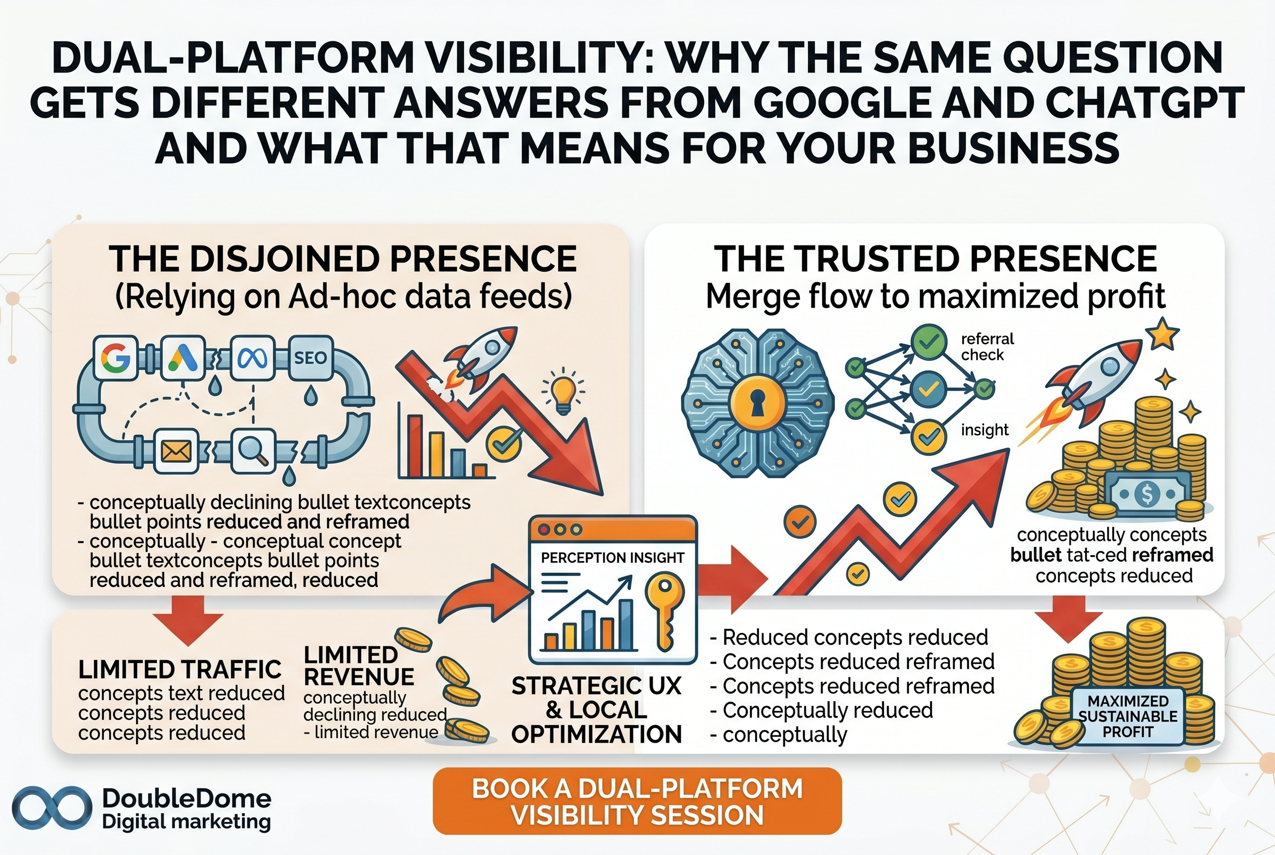 Dual-Platform Visibility: Why the Same Question Gets Different Answers From Google and ChatGPT and What That Means for Your Business